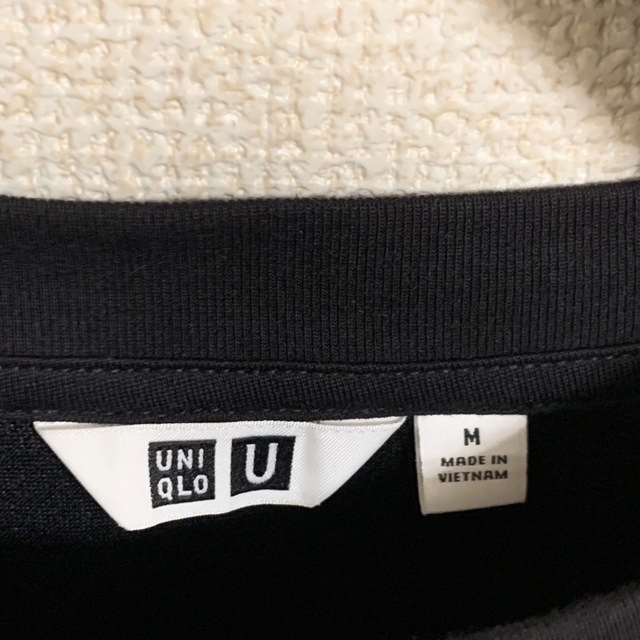 UNIQLO(ユニクロ)のエアリズムコットンオーバーサイズTシャツ（5分袖） メンズのトップス(Tシャツ/カットソー(半袖/袖なし))の商品写真