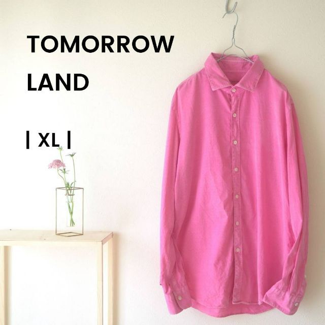 糸切れの為 超特価◇TOMORROW LAND◇長袖シャツ フーシャピンク