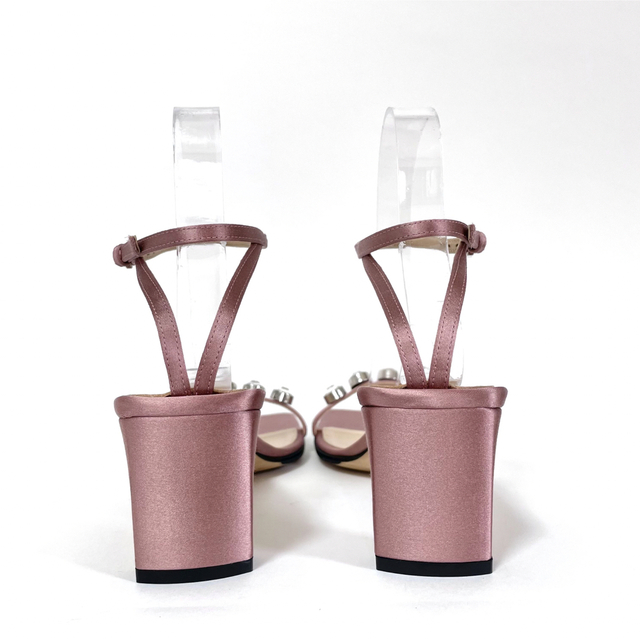 Sergio Rossi(セルジオロッシ)の未使用 セルジオロッシ Sr1 ビジューデザインサンダル 37.5 ピンク レディースの靴/シューズ(サンダル)の商品写真
