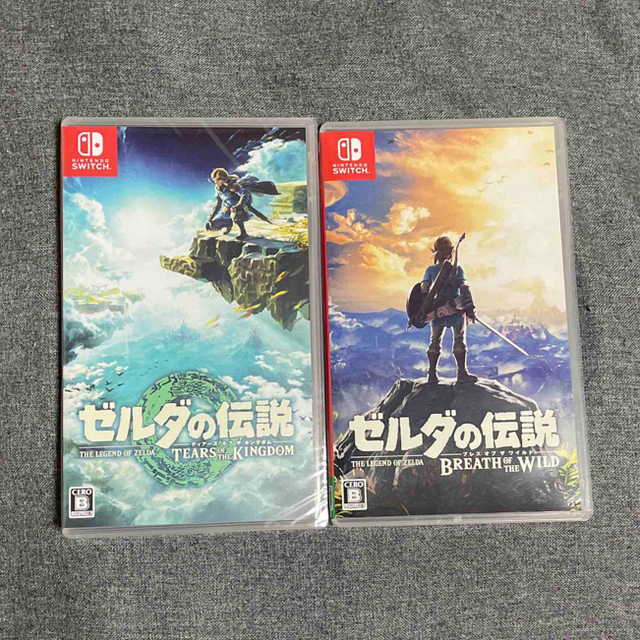 Nintendo Switch(ニンテンドースイッチ)の[2本セット] ゼルダの伝説 Switch エンタメ/ホビーのゲームソフト/ゲーム機本体(携帯用ゲームソフト)の商品写真