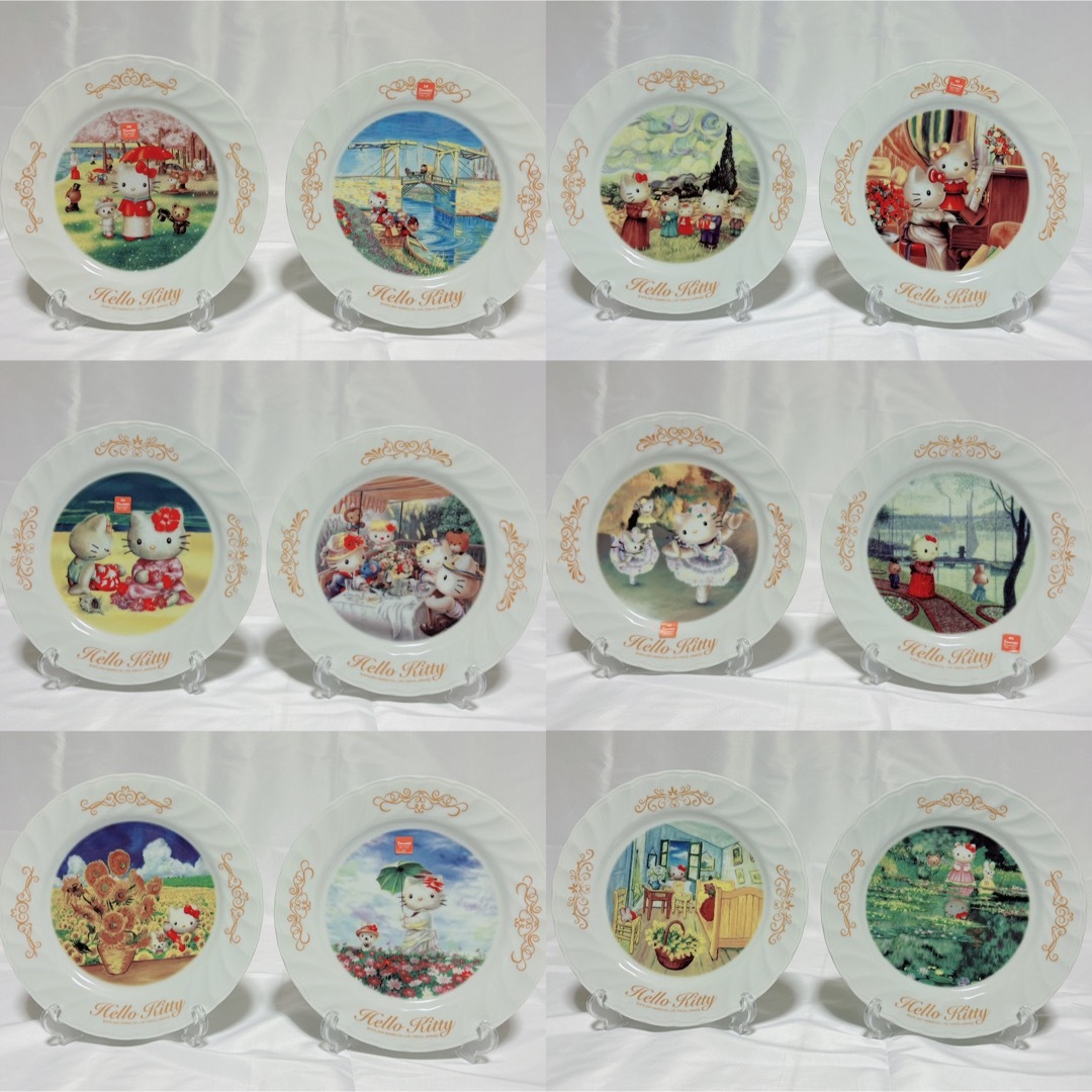 ハローキティ ART SALAD PLATE サンリオ 30周年 2004年発売-