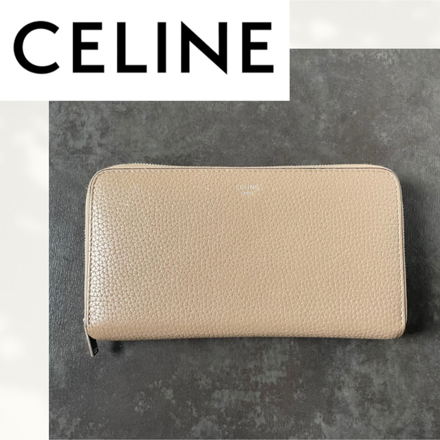 celine(セリーヌ)のCELINE セリーヌ 財布 ウォレット ベージュ レッド バイカラー 正規品 レディースのファッション小物(財布)の商品写真