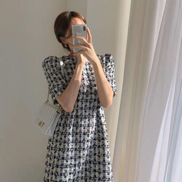 春夏コーデ❤️レディース ドレス ひざ丈 半袖 パーティー 4