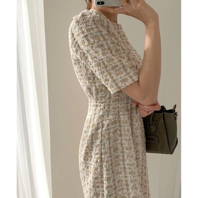春夏コーデ❤️レディース ドレス ひざ丈 半袖 パーティー 7