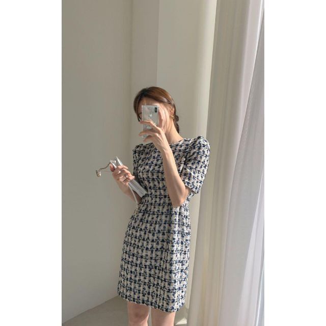 春夏コーデ❤️レディース ドレス ひざ丈 半袖 パーティー 8