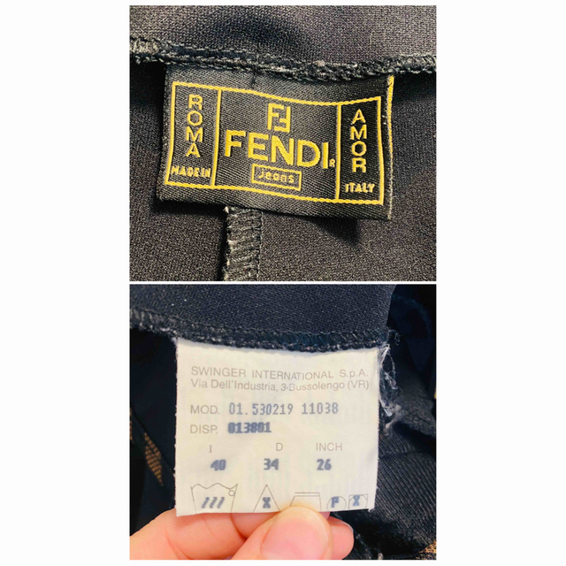 FENDI(フェンディ)の【極美品】FENDI フェンディ 90's ヴィンテージ テーパードパンツ レディースのパンツ(カジュアルパンツ)の商品写真