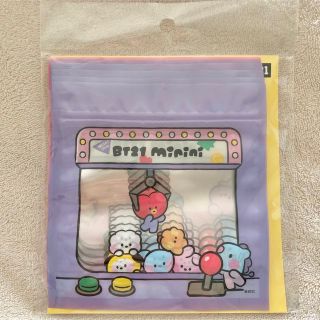 ビーティーイシビル(BT21)の新品BT21 minini ジッパーバッグ2種類　計10枚入り(キャラクターグッズ)