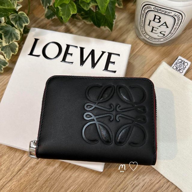 LOEWE(ロエベ)のLOEWE　ロエベ　アナグラム　ラウンドファスナージップウォレット　ミニ財布 メンズのファッション小物(折り財布)の商品写真
