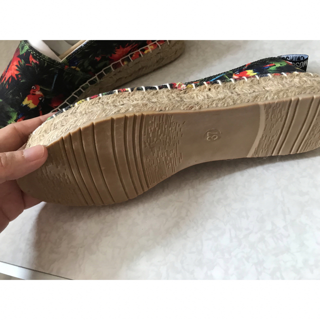 MOSCHINOモスキーノエスパドリーユ☆花柄サンダルフラットシューズ