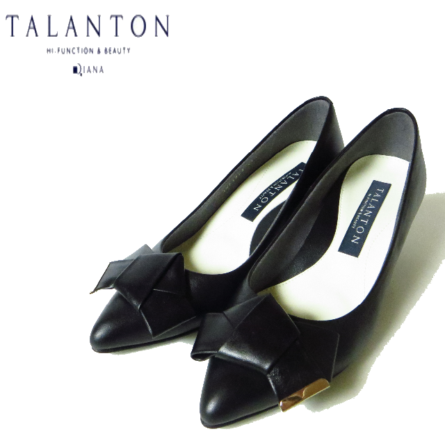 DIANA(ダイアナ)のほぼ未使用 タラントン バイ ダイアナ サスティナブルリボンパンプス 21.5㎝ レディースの靴/シューズ(ハイヒール/パンプス)の商品写真