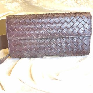 ボッテガヴェネタ(Bottega Veneta)のBOTTEGA VENETA ボッテガヴェネタ イントレ レザー二つ折り長財布(長財布)