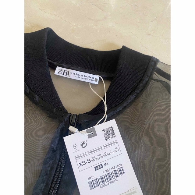 買い取り ZARA オーガンザボンバージャケット cerkafor.com