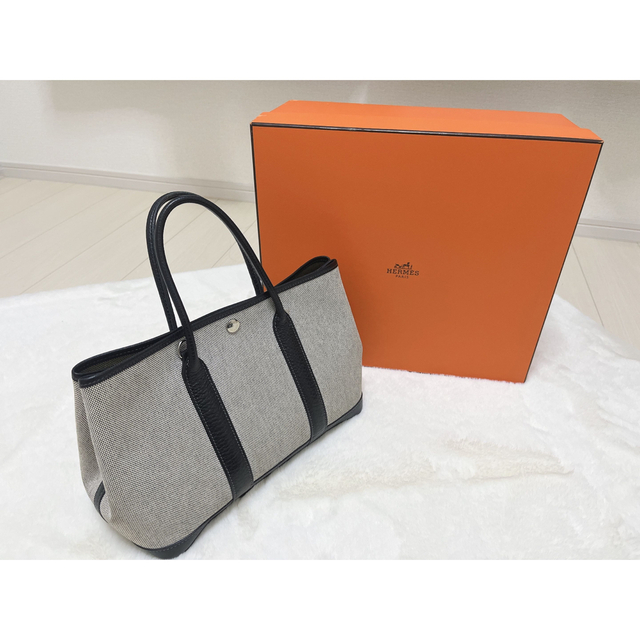 【HERMES】ガーデンパーティーTPMキャンバス×レザー金具