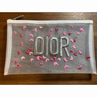 クリスチャンディオール(Christian Dior)のディオールノベルティ　刺繍ポーチ　訳あり(ポーチ)