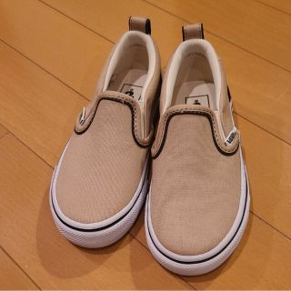 ヴァンズ(VANS)のVANSバンズ　スニーカー　ベージュ　バイピング　17cm　ニューバランス(スニーカー)