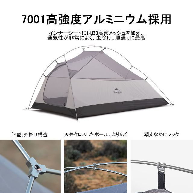 【色: ネイビー20Dアップグレード版】Naturehike公式ショップ テント