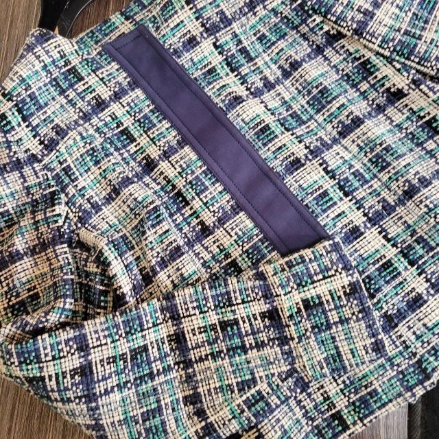 ETRO　ツイード　ジャケット　ノーカラー　スーツ　パーカー 2