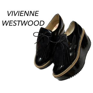 Vivienne Westwood - ヴィヴィアンウエストウッド【美品】キルト ウィングチップ シューズ ゴルフ