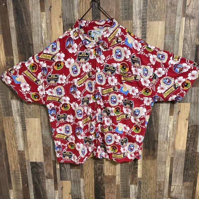 ビッグ ドッグス 犬 アニマル 総柄 超ビッグサイズ！5XL シャツ USA