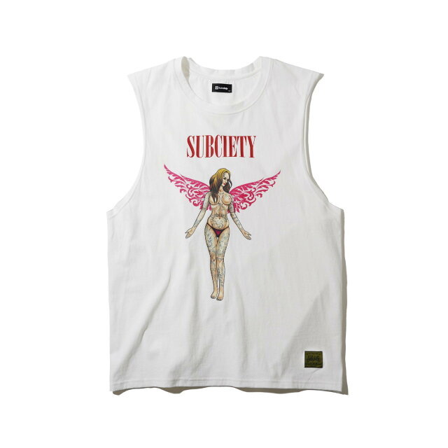 Subciety(サブサエティ)の【WHITE】【X-LARGE】CUT OFF TANK TOP その他のその他(その他)の商品写真