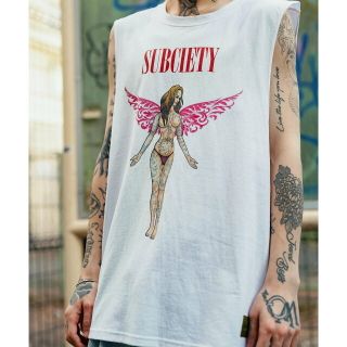 サブサエティ(Subciety)の【WHITE】CUT OFF TANK TOP(その他)