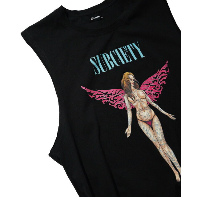 Subciety(サブサエティ)の【BLACK】CUT OFF TANK TOP その他のその他(その他)の商品写真