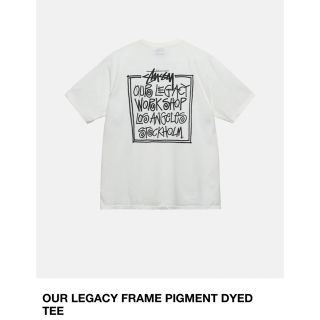 STUSSY OUR LEGACY FRAME PIGMENT TEE 黒 M