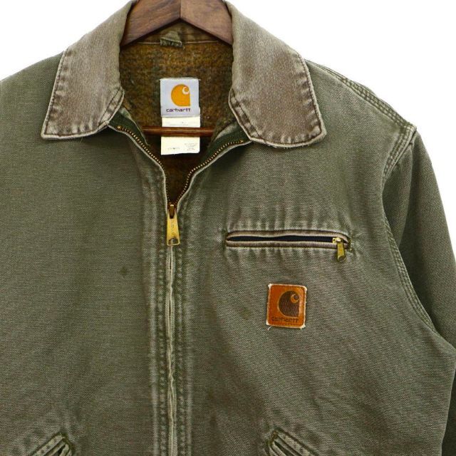希少 MOS】carhartt デトロイトジャケット J76 モスグリーン-www.ecosea.do