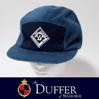 ザダファーオブセントジョージ(The DUFFER of ST.GEORGE)の新品 The Duffer ダファー 野球帽 ふわもこ生地 フラットキャップ 紺(キャップ)