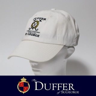 ザダファーオブセントジョージ(The DUFFER of ST.GEORGE)の新品 The Duffer ダファー ロゴ刺繍 野球帽タイプ ローキャップ 白(キャップ)