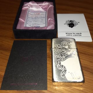 ジッポー(ZIPPO)のZIPPO　銀箔仕上げオイルライター　PASH(タバコグッズ)