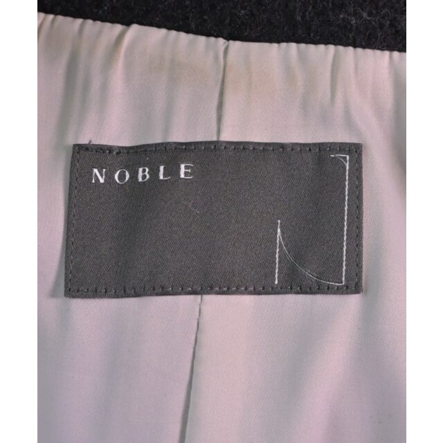 NOBLE ノーブル コート(その他) F 黒x白(チェック)