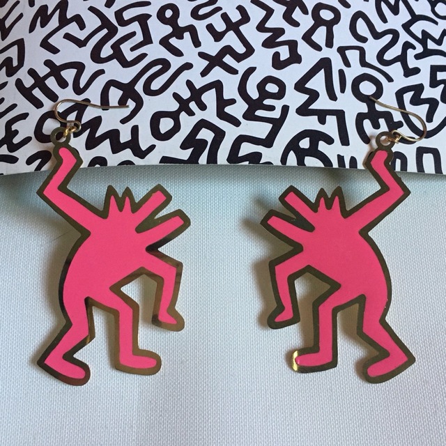 ピアス希少◎コラボKeith Haring(キースへリング)×NOIR(ノアール)