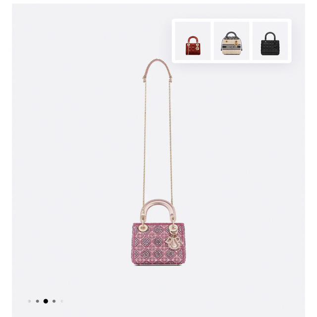 Dior(ディオール)のLADY DIOR ミニバッグ　レディディオール レディースのバッグ(ハンドバッグ)の商品写真