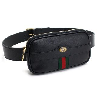 グッチ(Gucci)のGUCCI ウエストバッグ 519308 DJ2DG 1060 ブラック(ボディバッグ/ウエストポーチ)