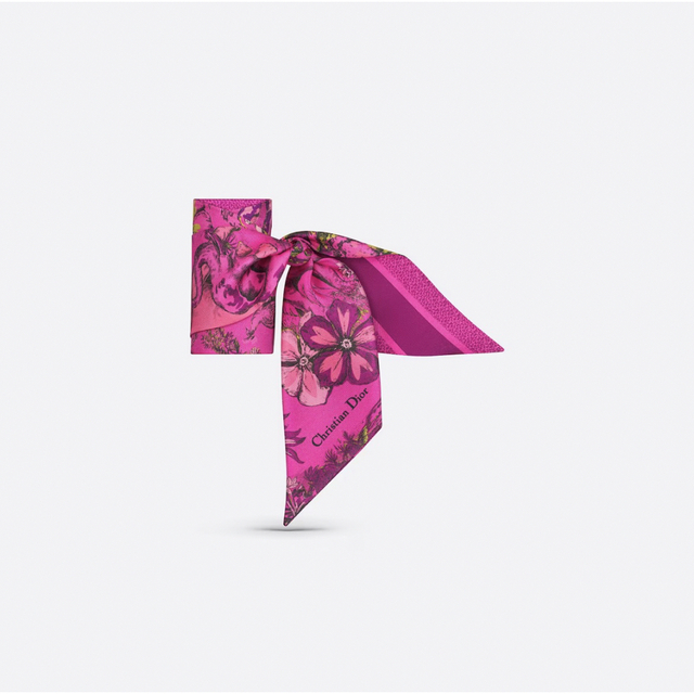 新作 新品 Dior ディオール ミッツァ スカーフ ピンク ラニピンク