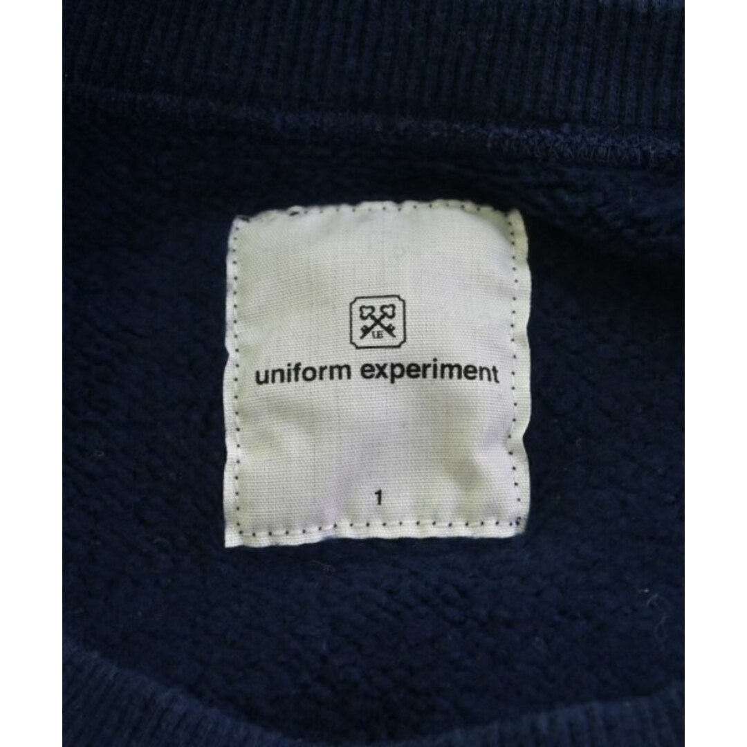 uniform experiment(ユニフォームエクスペリメント)のuniform experiment スウェット 1(S位) 紺 【古着】【中古】 メンズのトップス(スウェット)の商品写真