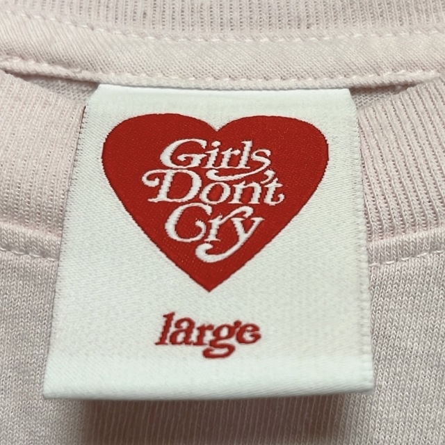 L　GIRLS DON'T CRY Tシャツ VICK　白x黒　レディースサイズ