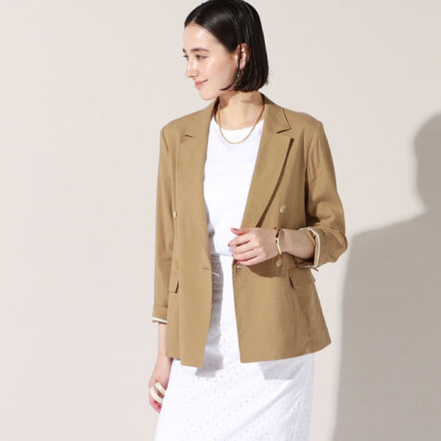 新品タグ付き 未使用 Nolley's ノーリーズ 春夏ノーカラージャケット