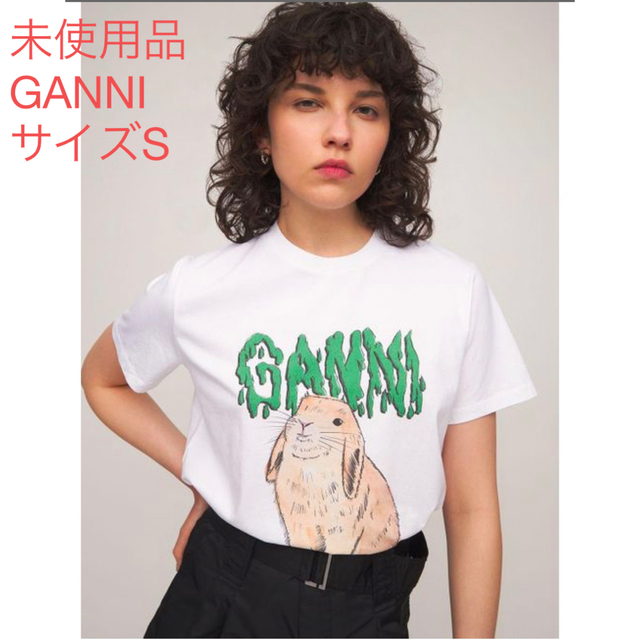 GANNI うさぎTシャツの通販 by kimi's shop｜ラクマ