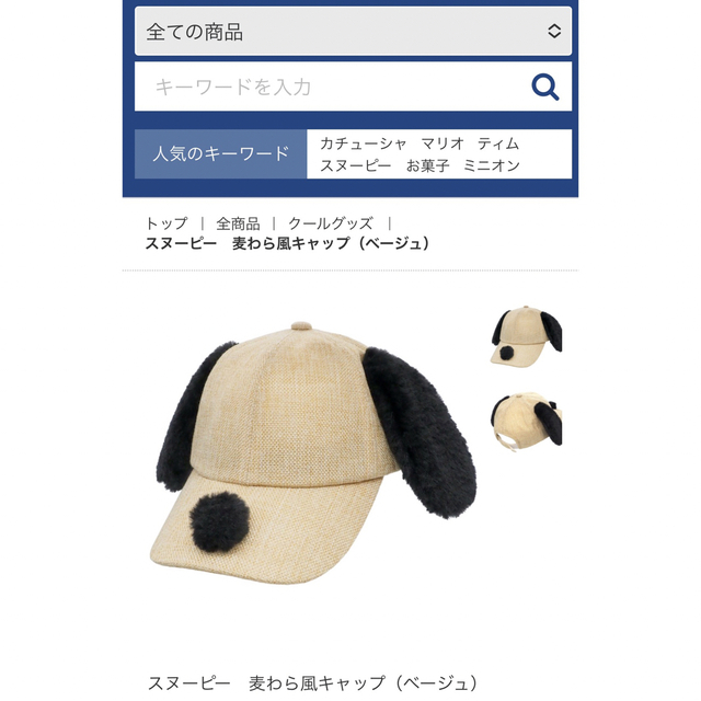 SNOOPY(スヌーピー)のUSJ カチューシャ　スヌーピー　身につけグッズ エンタメ/ホビーのおもちゃ/ぬいぐるみ(キャラクターグッズ)の商品写真