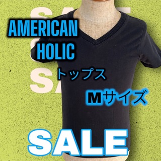 アメリカンホリック(AMERICAN HOLIC)の⭐️美品⭐️トップス、半袖、Tシャツ⭐️ AMERICAN HOLIC Mサイズ(Tシャツ(半袖/袖なし))