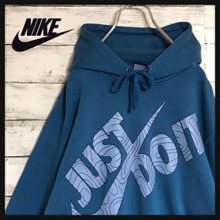 ナイキ(NIKE)の【美品】ナイキ⭐︎JUST DO ITプリントパーカー　裏起毛　B31(パーカー)