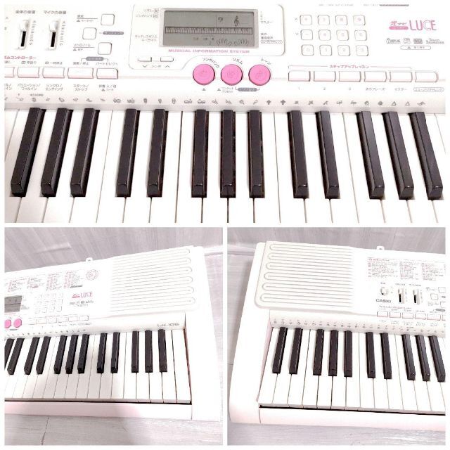 CASIO(カシオ)のCASIO LK-105 電子キーボード 光ナビ 初心者 優しい カワイイ 楽器の鍵盤楽器(キーボード/シンセサイザー)の商品写真