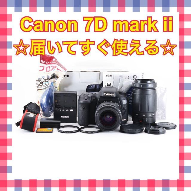 付属多数❤高画質＆高速連射❤Canon EOS 7D Mark Ⅱ❤一眼レフ