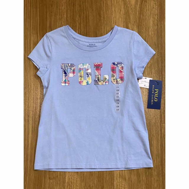 POLO RALPH LAUREN(ポロラルフローレン)の【新品】POLO RALPH LAUREN　ロゴ コットン Tシャツ　120cm キッズ/ベビー/マタニティのキッズ服女の子用(90cm~)(Tシャツ/カットソー)の商品写真