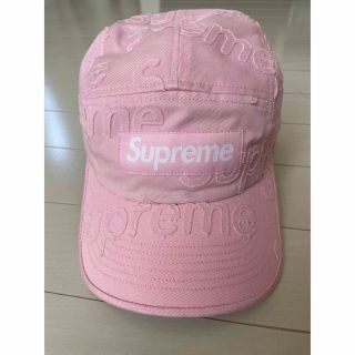 シュプリーム(Supreme)のSupreme Lasered Twill Camp Cap "Pink"(キャップ)