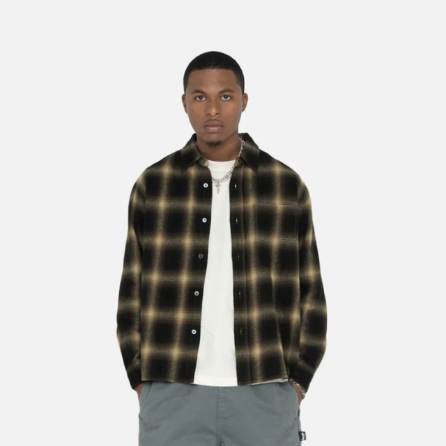 STUSSY  PETE PLAID SHIRT