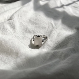 ❁ Vintage rétro natural stone ring #18(リング(指輪))