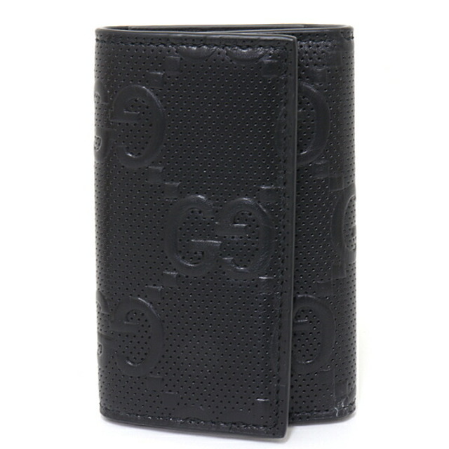 GUCCI グッチ GGエンボス キーケース 6連 キーリング レザー 625565